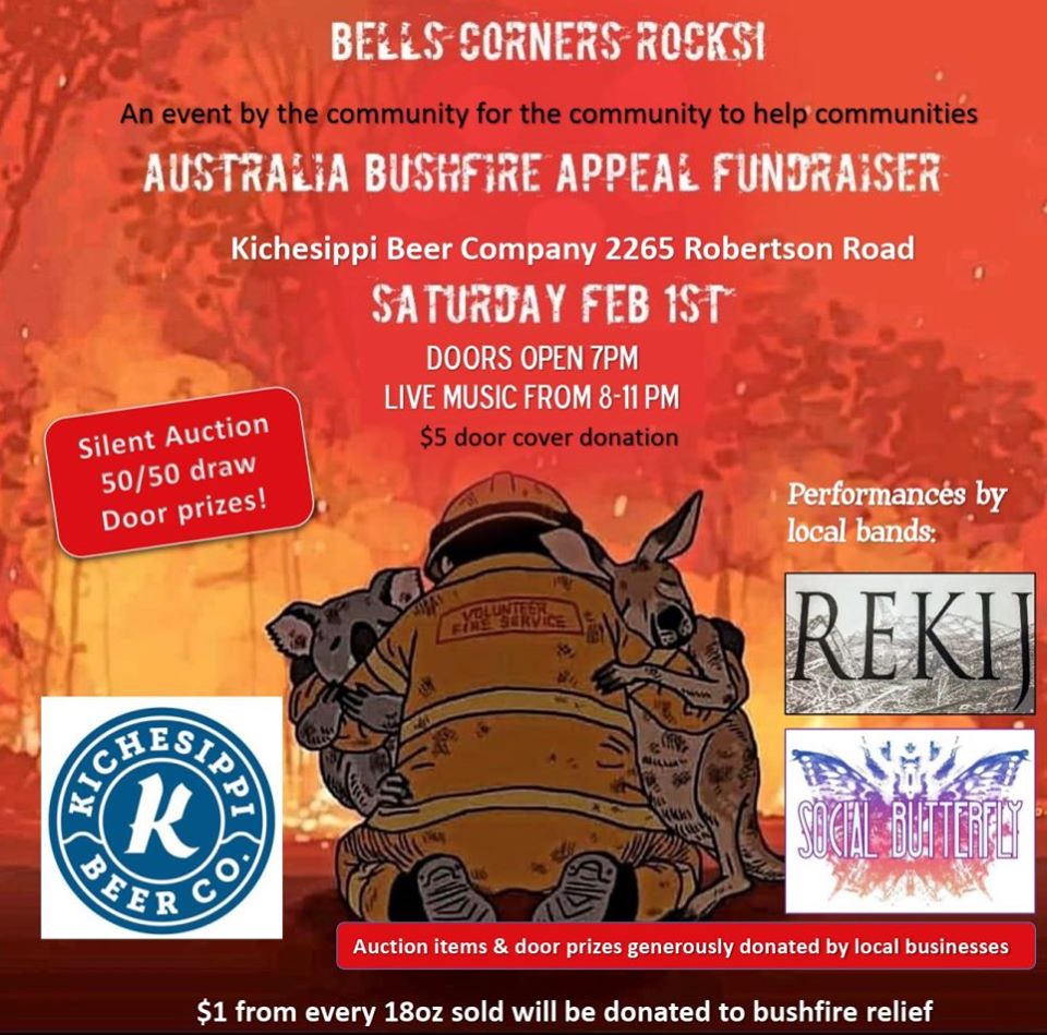 Australia bush fire fundraiser