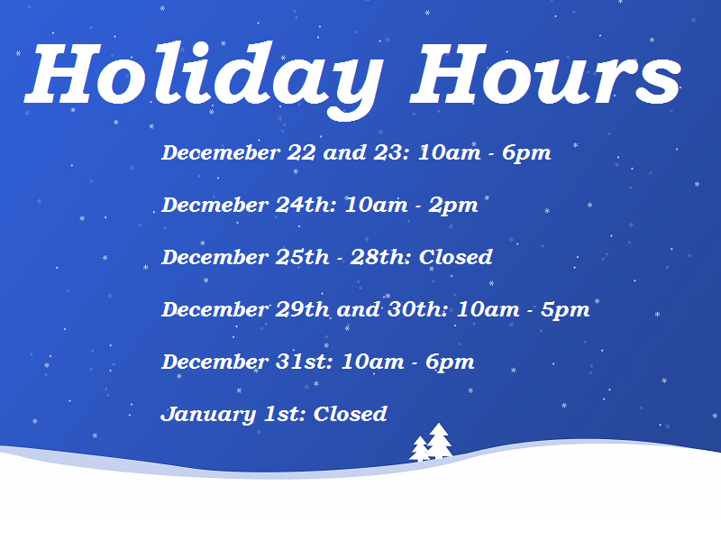 Holiday Hours