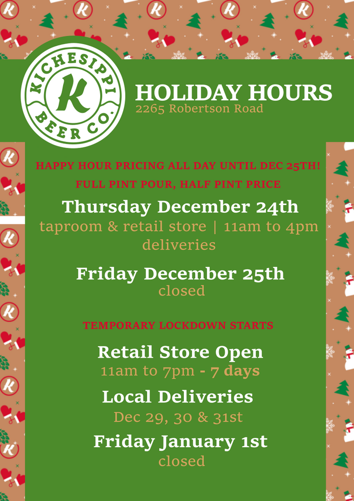 UPDATED Holiday Hours